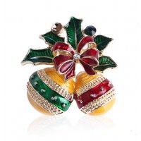 SB403 - Christmas Leaves Saree Brooch